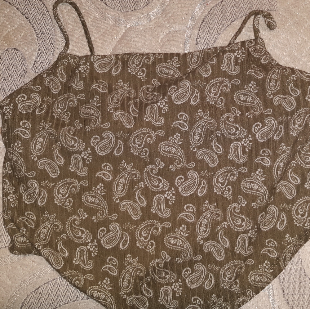 Brown Bandana Crop top